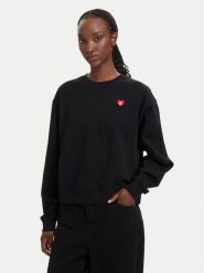 HUGO Bluza Deroxina 7 50555808 Czarny Relaxed Fit. Czarne bluzy bez kaptura damskie Hugo, m, z bawełny. Za 509.99 zł.