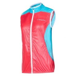 Kurtka nieprzemakalna bez rękawów damska La Sportiva Briza. Czerwone kurtki do biegania damskie La Sportiva, s, bez kaptura. Za 486.85 zł.