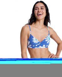 Stanik bikini typu bralette dla Kobiety PRINTED ESSENTIALS Niebieski. Niebieskie bikini damskie Roxy, bez wzorów. Za 169.99 zł.