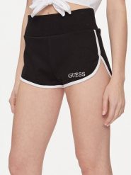 Guess Szorty sportowe E4GD04 KBP41 Czarny Relaxed Fit. Czarne spodenki sportowe damskie Guess, xl, z bawełny. Za 139.99 zł.