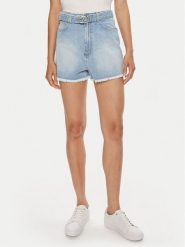 TWINSET Szorty jeansowe 241TT2392 Niebieski Straight Fit. Niebieskie szorty damskie Twinset, bez wzorów, z bawełny. Za 469.99 zł.