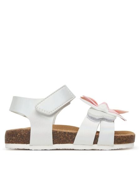 Primigi Sandały 7934700 S Biały. Białe sandały dziewczęce Primigi, ze skóry, bez zapięcia. Za 209.99 zł.