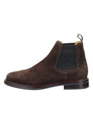 GANT Footwear Skórzane sztyblety "St Fairkon" w kolorze brązowym rozmiar: 44. Brązowe sztyblety męskie GANT Footwear, ze skóry, bez zapięcia. Za 416.71 zł.