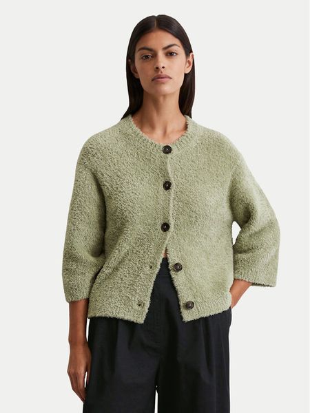 Marc O'Polo Kardigan 506 6045 61059 Zielony Relaxed Fit. Zielone kardigany damskie Marc O´Polo, xs, bez wzorów, z bawełny. Za 379.99 zł.