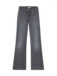 Wrangler Dżinsy - Slim fit Flared Leg - w kolorze antracytowym rozmiar: W29/L34. Czarne jeansy damskie Wrangler. Za 175.67 zł.