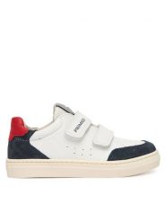 Primigi Sneakersy 1408133 S Biały. Białe buty sportowe chłopięce Primigi, ze skóry, bez zapięcia. Za 329.99 zł.