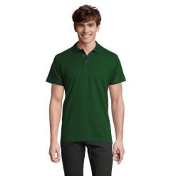 Męska Koszulka Polo Spring II. Zielone koszulki polo męskie SOL'S, l, bez wzorów, z bawełny, bez ramiączek. Za 88.99 zł.