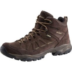 Buty trekkingowe męskie Nebraska Mid z membraną Gore - Tex. Brązowe buty trekkingowe męskie MEINDL, z gore-texu, bez zapięcia, wspinaczkowe, gore-tex. Za 774.00 zł.