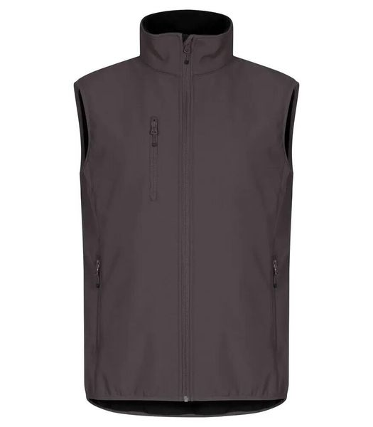 Clique Classic Softshell Vest z recyklowanego poliestru - dopasowany krój. Szare kurtki softshell damskie CLIQUE, m, bez wzorów, z polaru. Za 231.89 zł.