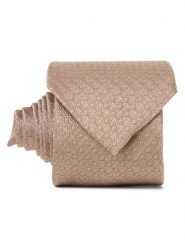 Andrew James Krawat wykonany z jedwabiu Mężczyźni Jedwab brązowy|beżowy, ONE SIZE. Brązowe krawaty i muchy męskie Andrew James, bez wzorów, z jedwabiu, eleganckie. Za 119.95 zł.