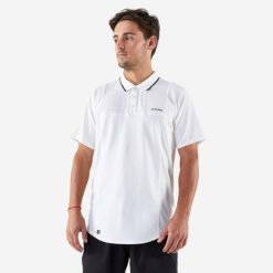 Second Life - Koszulka polo do tenisa męska Artengo Dry - Stan Dobry. Białe koszulki polo męskie KUIKMA, l, bez wzorów, z materiału, bez ramiączek. Za 51.99 zł.