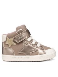 Geox Sneakersy B Gisli Girl B561MG 0AUAJ C5M2X M Beżowy. Brązowe buty sportowe dziewczęce Geox, bez wzorów, ze skóry, bez zapięcia. Za 209.99 zł.