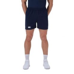 Szorty rugbyowe Canterbury Advantage. Niebieskie szorty męskie CANTERBURY, z materiału, bez kołnierzyka. Za 232.00 zł.