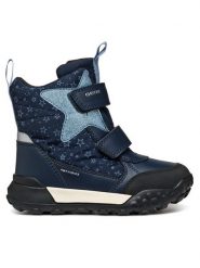 Geox Śniegowce J Trekkyup Girl B Ab J46M7C 0MNBC CF44Y D Granatowy. Niebieskie kozaki dziewczęce Geox, ze skóry. Za 269.99 zł.