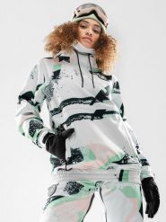 Siroko Kurtka narciarska "W1-W" w kolorze białym ze wzorem rozmiar: M. Białe kurtki narciarskie i snowboardowe damskie SIROKO, m, bez wzorów, bez kaptura, narciarskie. Za 210.81 zł.