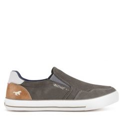 Tenisówki Mustang. Szare trampki i tenisówki męskie Mustang, bez wzorów, bez zapięcia. Za 259.99 zł.