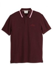 Scotch & Soda Koszulka polo w kolorze bordowym rozmiar: L. Czerwone koszulki polo męskie Scotch & Soda, l, bez wzorów, z bawełny, bez ramiączek. Za 109.52 zł.