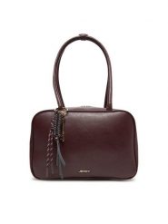 JENNY Torebka C-JNY-M-015-08 Bordowy. Czerwone torebki klasyczne damskie Jenny, bez wzorów, z materiału, bez dodatków. Za 159.99 zł.