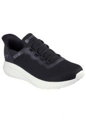 Buty sportowe Skechers Bobs Sport Squad Chaos Noir. Czarne buty sportowe na co dzień męskie Skechers, z gumy, bez zapięcia, na fitness i siłownię. Za 299.99 zł.