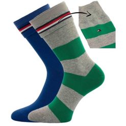 Skarpety Rugby Męskie Tommy Hilfiger 39-42 z Bawełny. Niebieskie skarpetki męskie ZEAGLE, bez wzorów, z bawełny. Za 140.99 zł.