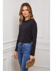 So Cachemire Koszulka "Funel" w kolorze czarnym rozmiar: XL. Czarne t-shirty damskie So Cachemire, xl, bez wzorów, z kaszmiru, bez kołnierzyka. Za 127.65 zł.