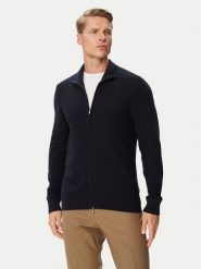 BOSS Kardigan H-Loretti 50565500 Granatowy Regular Fit. Niebieskie kardigany męskie Boss, l, bez wzorów, z bawełny, bez kołnierzyka. Za 899.99 zł.