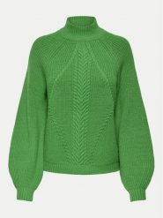 ONLY Golf Katia 15324678 Zielony Regular Fit. Zielone golfy damskie Only, l, bez wzorów, z wiskozy, bez ramiączek. Za 89.99 zł.