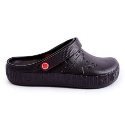 Męskie Lekkie Klapki Kroksy Big Star II175001 Czarne. Czarne klapki i japonki męskie z tworzywa sztucznego. Za 131.88 zł.