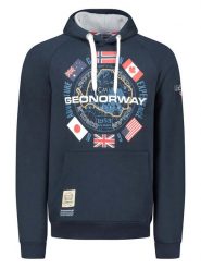 Geographical Norway Bluza "Girkel" w kolorze granatowym rozmiar: M. Niebieskie bluzy z kapturem męskie Geographical Norway, m. Za 122.96 zł.