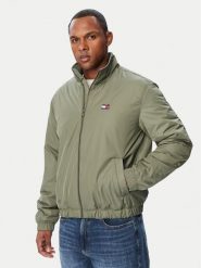 Tommy Jeans Kurtka przejściowa DM0DM21936 Zielony Regular Fit. Zielone kurtki męskie Tommy Jeans, m, bez wzorów, z jeansu, bez kaptura. Za 649.99 zł.