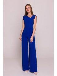 Stylove Kombinezon w kolorze niebieskim rozmiar: XL. Niebieskie kombinezony damskie Stylove, xl, bez wzorów, bez kołnierzyka, bez ramiączek. Za 218.57 zł.