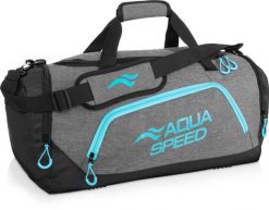 Torba sportowa pływacka na ramię 43l Aqua Speed. Czarne torby męskie na ramię Aqua-Speed, bez wzorów, z materiału, na ramię, duże. Za 95.99 zł.