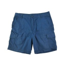 Second life - Columbia szorty męskie cargo Omni-Shade - Stan bardzo dobry. Niebieskie szorty męskie Columbia, z tkaniny, bez kołnierzyka. Za 85.16 zł.
