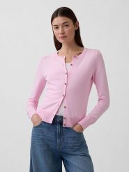 GAP Kardigan w kolorze jasnoróżowym rozmiar: XL. Różowe kardigany damskie GAP, xl, bez wzorów, z bawełny. Za 87.40 zł.