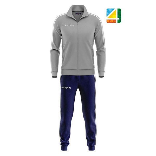 Givova Dres szkolny z terry – XS. Niebieskie spodnie dresowe damskie Givova, xs, bez wzorów, z bawełny. Za 245.99 zł.