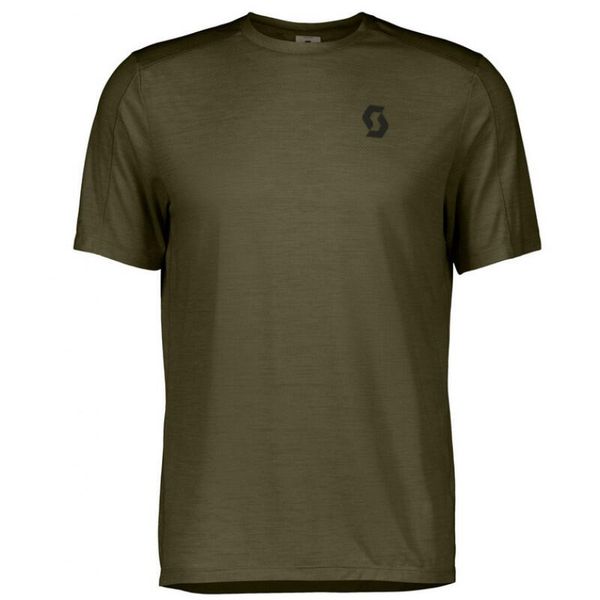 Koszulka do biegania męska SCOTT Endurance Lt. Zielone t-shirty sportowe męskie Scott, l, z materiału, bez ramiączek, do biegania. Za 139.99 zł.