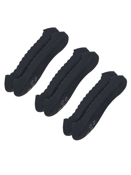 Jenny Fairy Stopki 4WB-001-AW23 (3-pack) Czarny. Czarne skarpetki damskie Jenny Fairy, bez wzorów, z bawełny. Za 39.99 zł.