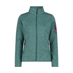 Bluza polarowa damska CMP Haze Jacket Knitted. Zielone bluzy bez kaptura damskie CMP, l, z polaru. Za 310.25 zł.