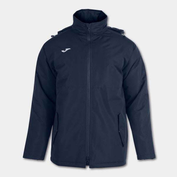 Kurtka wiatroszczelna Joma Trivor. Niebieskie kurtki damskie Joma, s, bez wzorów, z materiału, z kapturem. Za 258.99 zł.