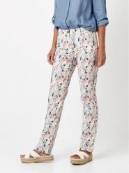 Relaxed by TONI Spodnie w kolorze biało-niebiesko-różowym rozmiar: W21. Białe spodnie materiałowe damskie Relaxed by TONI, bez wzorów, z materiału. Za 173.99 zł.