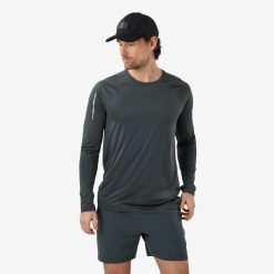Koszulka treningowa męska Swedemount Core Training L/S Tee szybkoschnąca. Czarne t-shirty sportowe męskie SWEDEMOUNT, l, z materiału, bez ramiączek, do biegania. Za 77.99 zł.