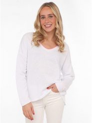 Zwillingsherz Bluza w kolorze białym rozmiar: L/XL. Białe bluzy bez kaptura damskie Zwillingsherz, l. Za 171.68 zł.