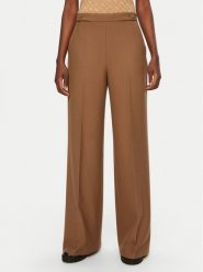 BOSS Spodnie palazzo Tupita 50531846 Brązowy Wide Leg. Brązowe spodnie materiałowe damskie Boss, bez wzorów, z materiału. Za 689.99 zł.
