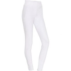 Legginsy jeździeckie z pełną przyczepnością Catago River. Białe legginsy sportowe damskie CATAGO, m, bez wzorów, z tkaniny, do jazdy konnej. Za 511.95 zł.