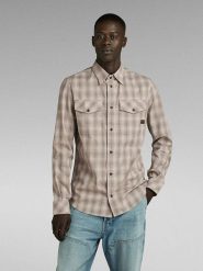 G-Star Koszula - Slim fit - w kolorze beżowym rozmiar: M. Brązowe koszule męskie G-Star, m, bez wzorów, z bawełny, bez kołnierzyka, bez ramiączek. Za 144.92 zł.
