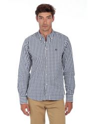 The Time of Bocha Koszula w kolorze błękitno-białym rozmiar: XL. Białe koszule męskie The Time of Bocha, xl, bez wzorów, z bawełny, bez kołnierzyka, bez ramiączek. Za 100.04 zł.