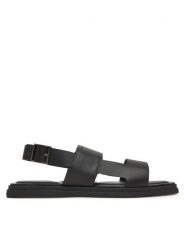 Calvin Klein Sandały Back Strap W/ Buckle HM0HM01736 Czarny. Czarne sandały męskie CALVIN KLEIN, ze skóry, bez zapięcia. Za 309.99 zł.