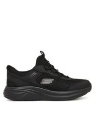 Skechers Sneakersy Slip-Ins: Bounder Pro 404208L/BBK Czarny. Czarne trampki i tenisówki chłopięce Skechers, bez wzorów, z materiału, bez zapięcia. Za 199.99 zł.