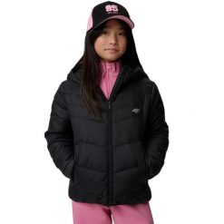 Kurtka 4F dla dziewczynki 4FWarm. Czarne kurtki przeciwdeszczowe damskie 4f, z kapturem. Za 179.99 zł.
