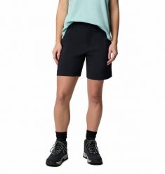 COLUMBIA Spodenki trekkingowe damskie Silver Ridge Utility Short black-14. Czarne szorty damskie Columbia, bez wzorów, z materiału. Za 116.45 zł.